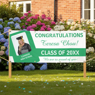 Banderoles Félicitations pour la photo de remise de diplôme,