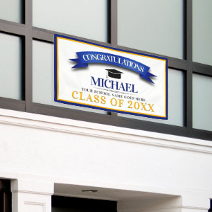 Banderoles Félicitations pour la remise des diplômes aux coul
