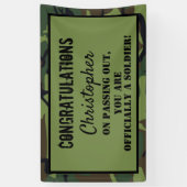 Banderoles Félicitations pour le décès du soldat (Vertical)