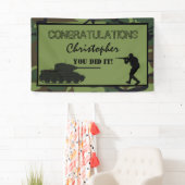 Banderoles Félicitations pour le décès du soldat (En situation)