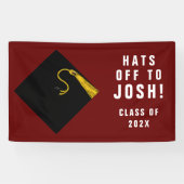 Banderoles Félicitations pour les diplômés personnalisés (Horizontal)