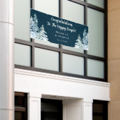 Banderoles Félicitations pour les fiançailles d'hiver et le m (Bâtiment extérieur)