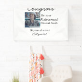 Banderoles Félicitations pour votre retraite ajouter le nom d (En situation)