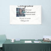 Banderoles Félicitations pour votre retraite ajouter le nom d (Salon professionnel)