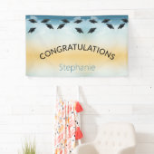 Banderoles Félicitations pour votre simple diplôme (En situation)