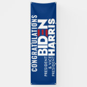 Banderoles Félicitations Président Biden VP Harris Indoor Out (Vertical)
