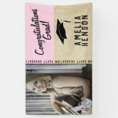 Banderoles Félicitations Rustiques Grad Grad Graduation Party (Vertical)