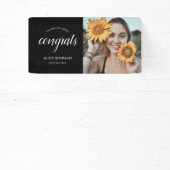 Banderoles Félicitations Script Photo Graduation (Insitu)