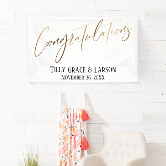 Banderoles Félicitations Typographie d'écriture manuscrite Go (En situation)