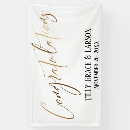 Banderoles Félicitations Typographie d'écriture manuscrite Go (Vertical)