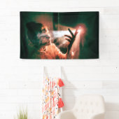 Banderoles Femme dans la lumière et la fumée (En situation)