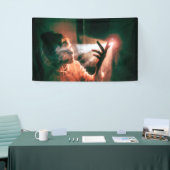 Banderoles Femme dans la lumière et la fumée (Salon professionnel)