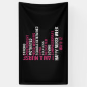 Banderoles Femmes Je Suis Une Infirmière Heureuse Semaine Des (Vertical)