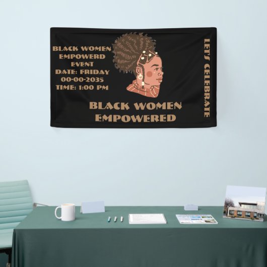 Banderoles Femmes noires autonomisées (Salon professionnel)