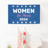 Banderoles Femmes Pour Harris 2024 (En situation)