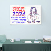 Banderoles Femmes pour l'élection de Kamala Harris 2024 (Salon professionnel)