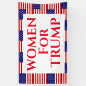 BANDEROLES FEMMES POUR TRUMP (Vertical)