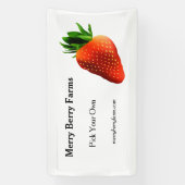 Banderoles Ferme de fraises (Verticale)