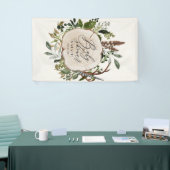 Banderoles Ferme rustique grange baby shower botanique (Salon professionnel)