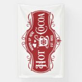 Banderoles Festif Noël Hot coca bar vendeurs (Verticale)