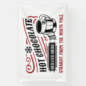 Banderoles Festif Pôle Nord Chocolat chaud (Verticale)