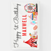 Banderoles Festival de cirque du Carnaval de Cute Anniversair (Vertical)