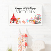 Banderoles Festival de cirque du Carnaval moderne Anniversair (En situation)