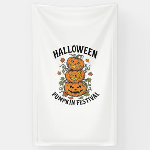 Banderoles Festival de citrouilles d'Halloween Jack O Lantern