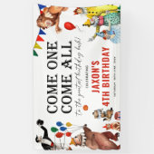 Banderoles Festival du Carnaval de cirque vintage Anniversair (Vertical)