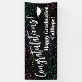 Banderoles Festive Fetti Félicitations Diplômé (Vertical)