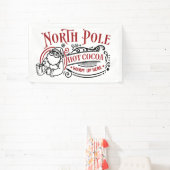 Banderoles Festive North Pole Vendeurs de bar à cacao chaud (Insitu)