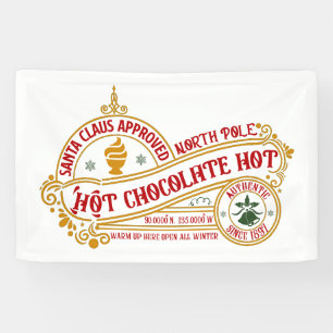 Banderoles Festive Père Noël approuvé chocolat chaud