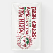Banderoles Festive Pôle Nord chocolat chaud (Verticale)