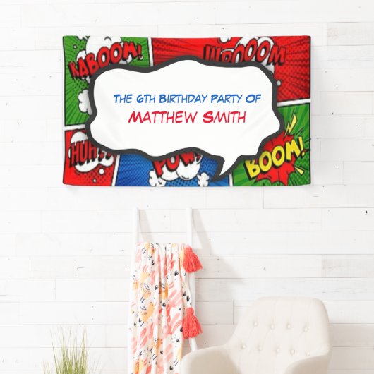 Banderoles Fête Anniversaire de enfant de style magazine de b (En situation)