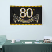 Banderoles Fête d'anniversaire 80 ans (Salon professionnel)
