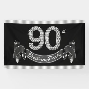 Banderoles Fête d'anniversaire 90 ans