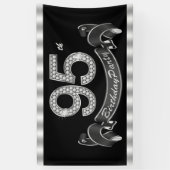 Banderoles Fête d'anniversaire 95 ans (Vertical)