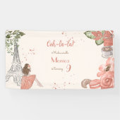 Banderoles Fête d'anniversaire à thème Paris (Horizontal)