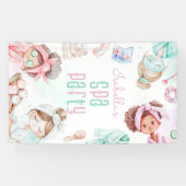 Banderoles Fête d'anniversaire au Spa (Horizontal)