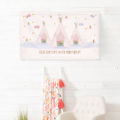 Banderoles Fête d'anniversaire au Teepee Spa (En situation)