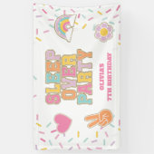 Banderoles Fête d'anniversaire avec nuitée Preppy Patch (Vertical)