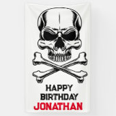 Banderoles Fête D'Anniversaire Comme Un Pirate (Vertical)