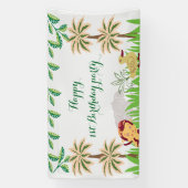 Banderoles Fête d'anniversaire d'animaux Safari (Verticale)