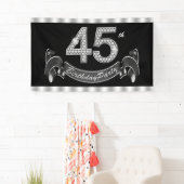 Banderoles Fête d'anniversaire de 45 ans (En situation)