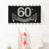 Banderoles Fête d'anniversaire de 60 ans (En situation)