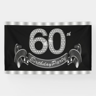 Banderoles Fête d'anniversaire de 60 ans