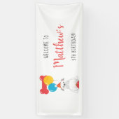 Banderoles Fête d'anniversaire de Bulldog (Vertical)