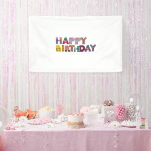 Banderoles Fête d'anniversaire de célébration
