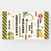 Banderoles Fête d'anniversaire de construction (Horizontal)