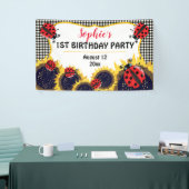 Banderoles Fête d'anniversaire de contrôles de coccinelles et (Salon professionnel)